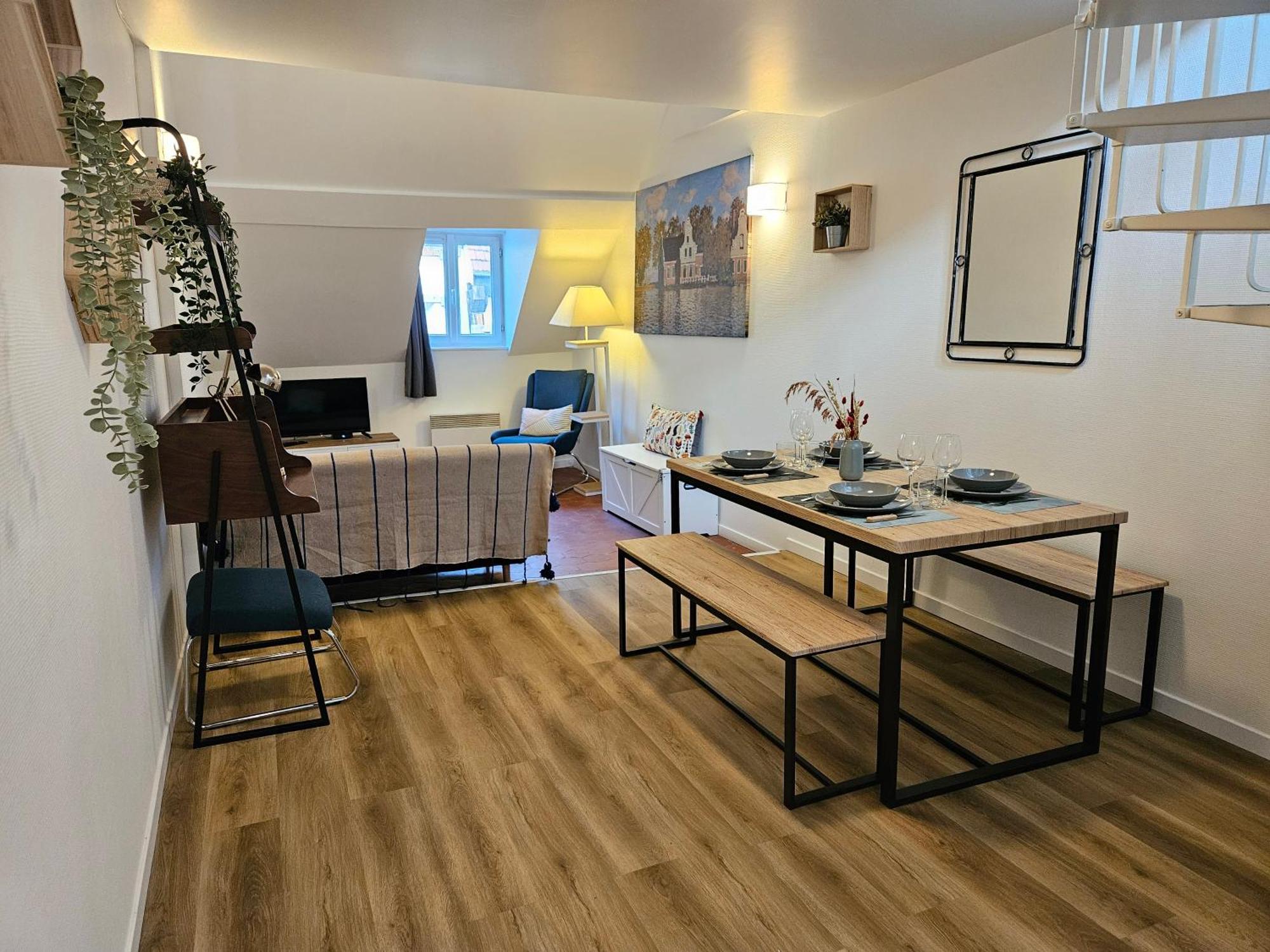 Charmant Duplex Au Coeur De Vernon Proche Gare Et Giverny Kültér fotó